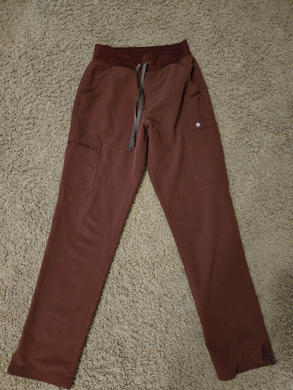 Figs Dark Cherry pants